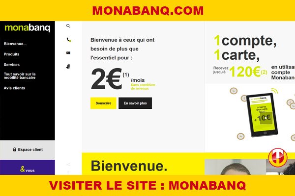 Site internet : Monabanq